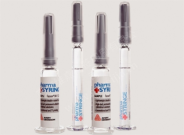 Automatic syringe label